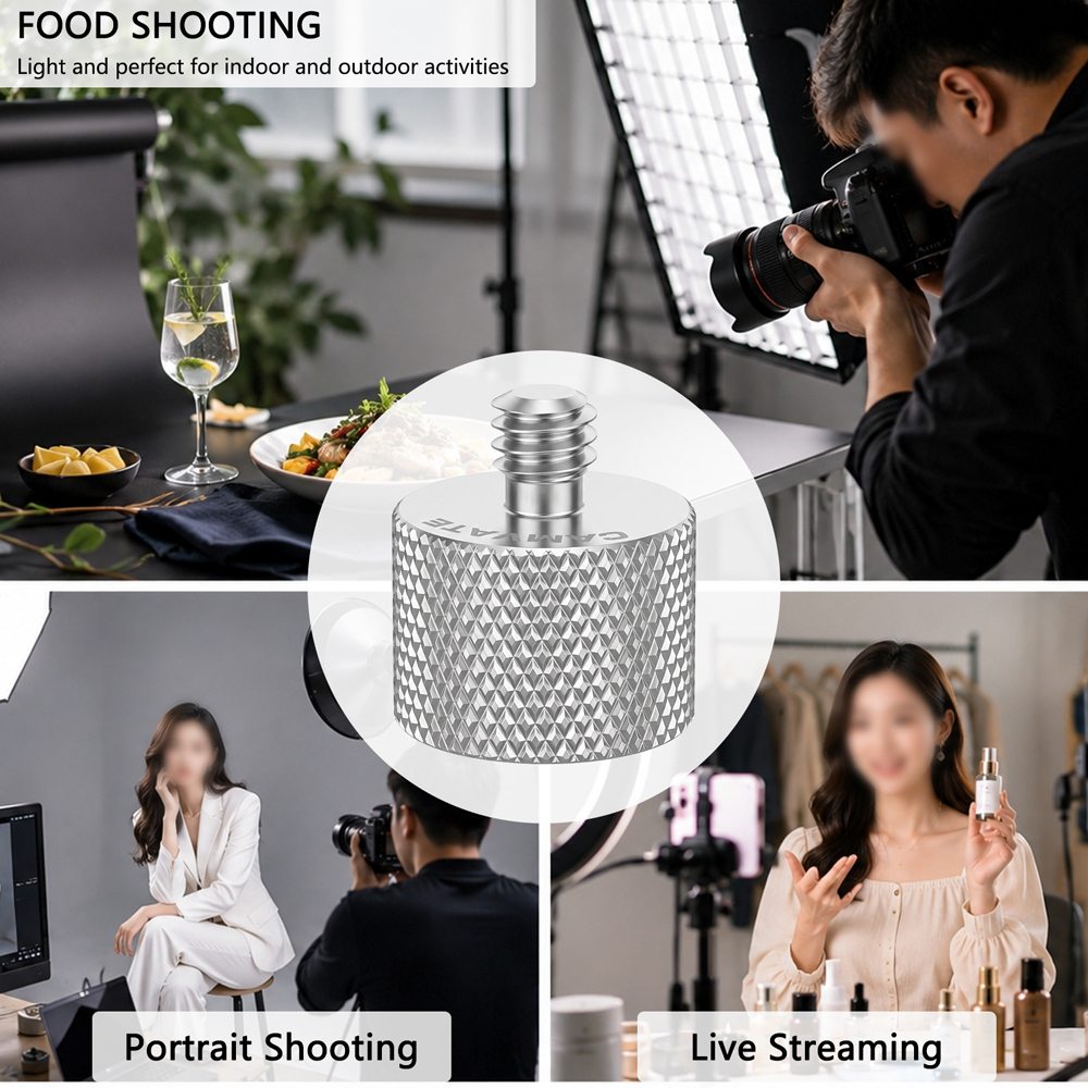 CAMVATE 5/8" Female to 1/4" Male Adapter Mount for Microphone Stand Camera Studio