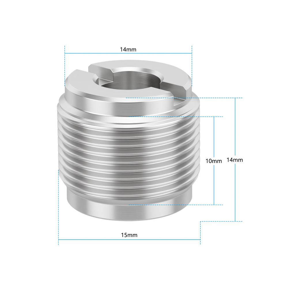 CAMVATE 5/8" Male to 1/4-20 Female Microphone Mount Adapter