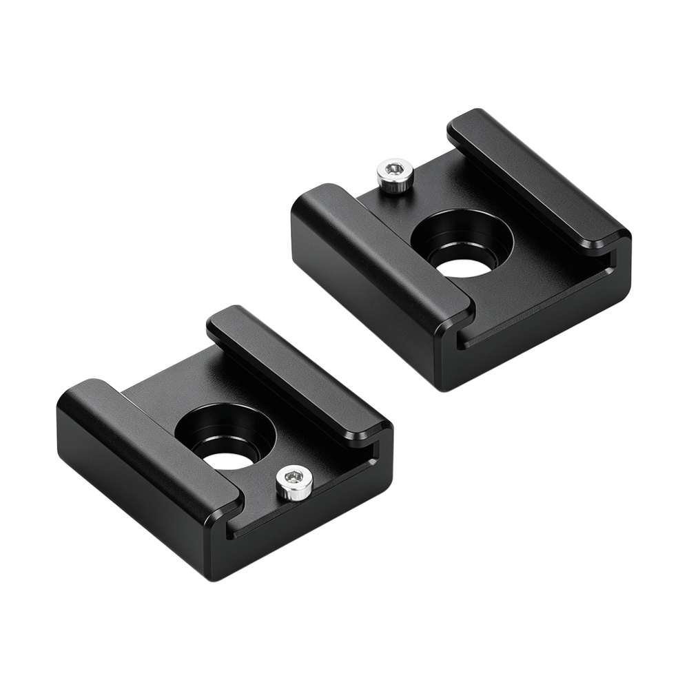 CAMVATE 2x1/4" Hot Cold Shoe Mount for Blackmagic DSLR Rig Video Light Cinema Camera Cage