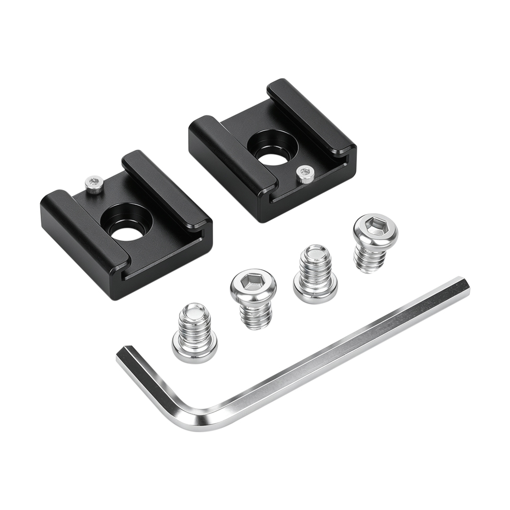 CAMVATE 2x1/4" Hot Cold Shoe Mount for Blackmagic DSLR Rig Video Light Cinema Camera Cage