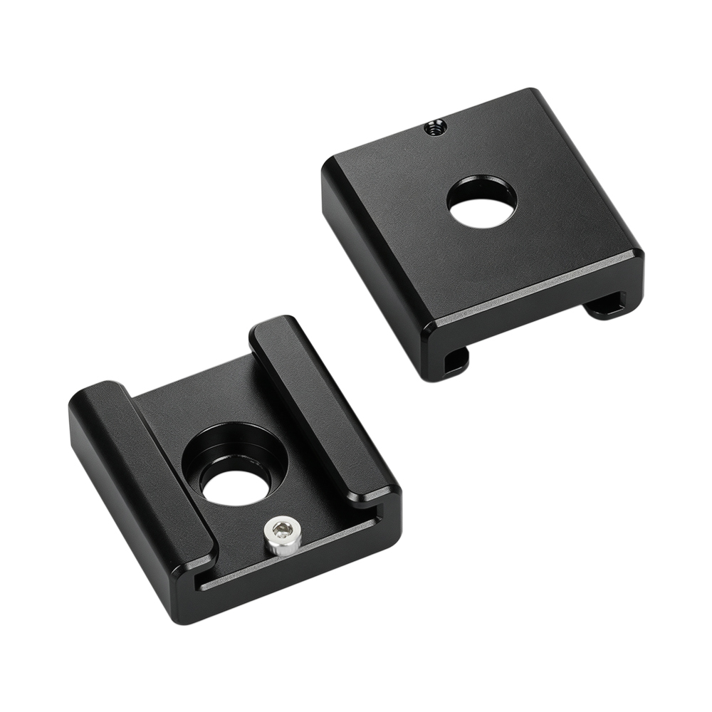 CAMVATE 2x1/4" Hot Cold Shoe Mount for Blackmagic DSLR Rig Video Light Cinema Camera Cage