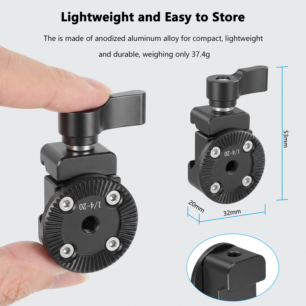 CAMVATE Quick Release NATO Clamp With ARRI Rosette M6 Thread Mount