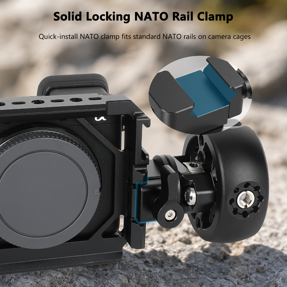 CAMVATE Quick Release NATO Clamp With ARRI Rosette M6 Thread Mount