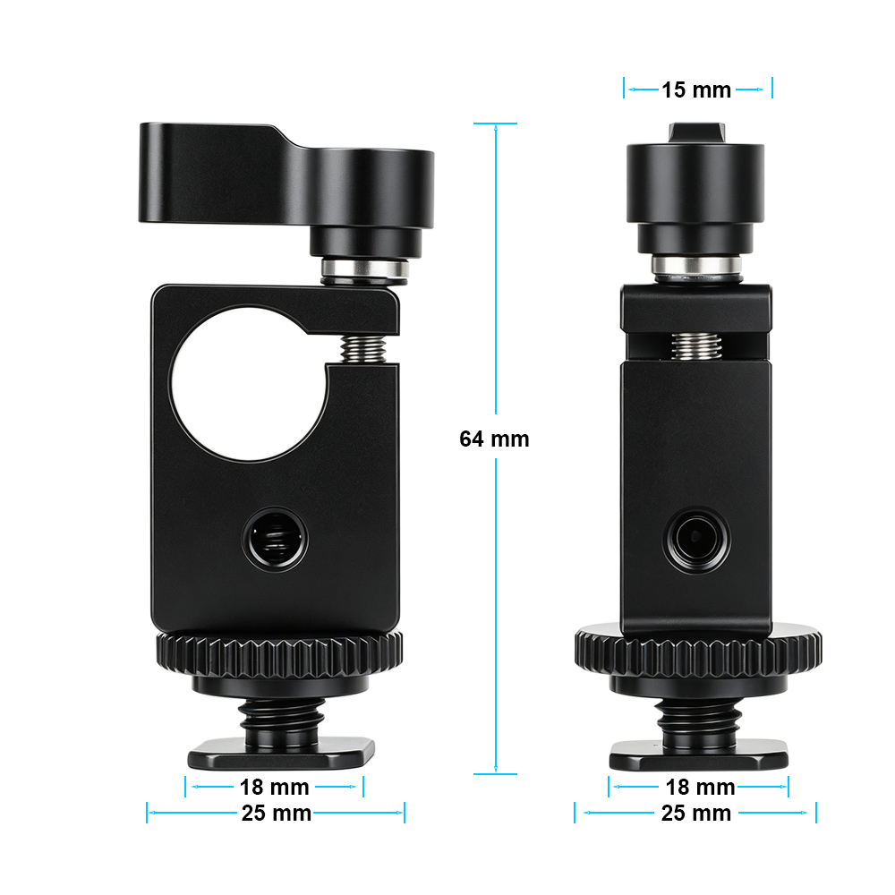 Camvate Rod Clamp with Hot Shoe Mount-0875