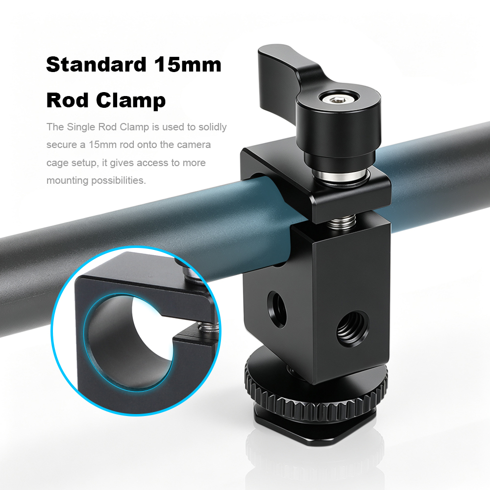Camvate Rod Clamp with Hot Shoe Mount-0875