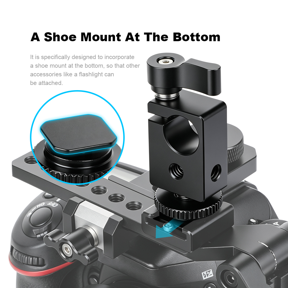 Camvate Rod Clamp with Hot Shoe Mount-0875