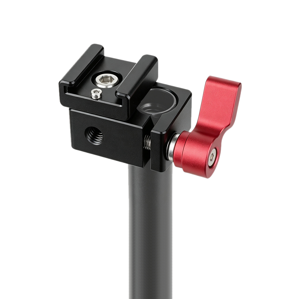 CAMVATE Cold Shoe Rod Clamp Adapter for 15mm DSLR Rig Video Light