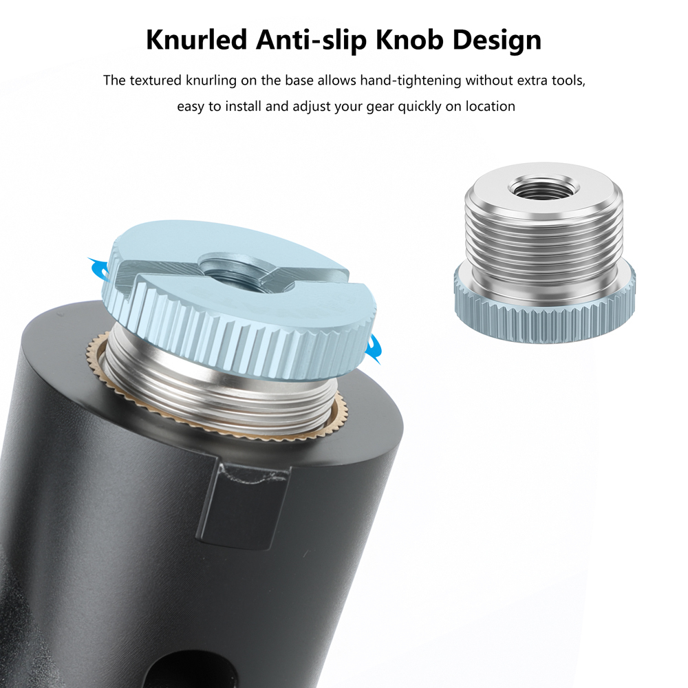 5/8-Inch Male to 1/4-Inch Female Mic Screw Adapter For Mic Micphone Stand