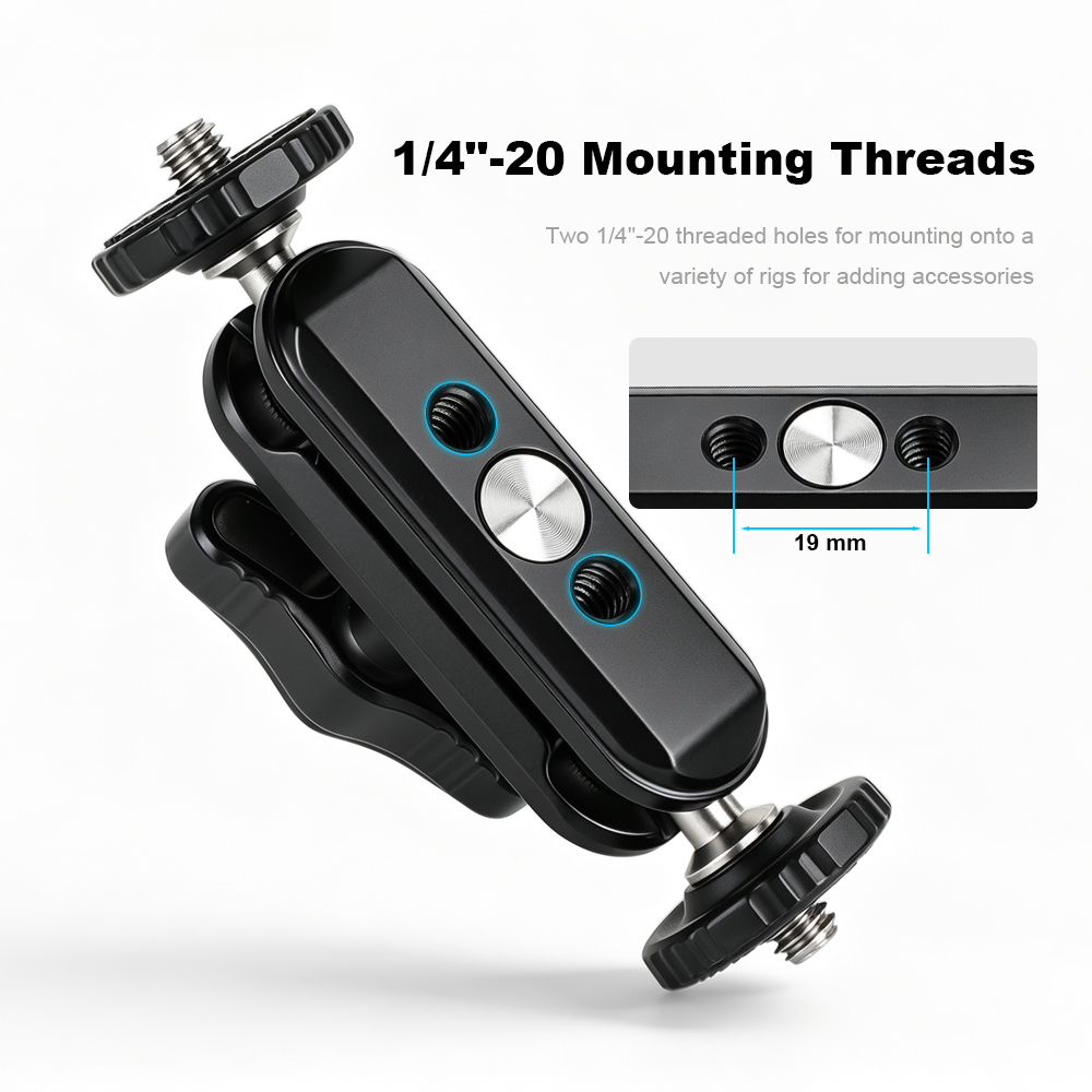 CAMVATE Mini Magic Arm with Dual Ball Heads (3.5")
