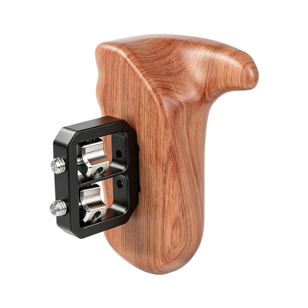 CAMVATE Wooden Handgrip with 1/4"-20 Thumbscrew (Right Hand, Large-Sized)