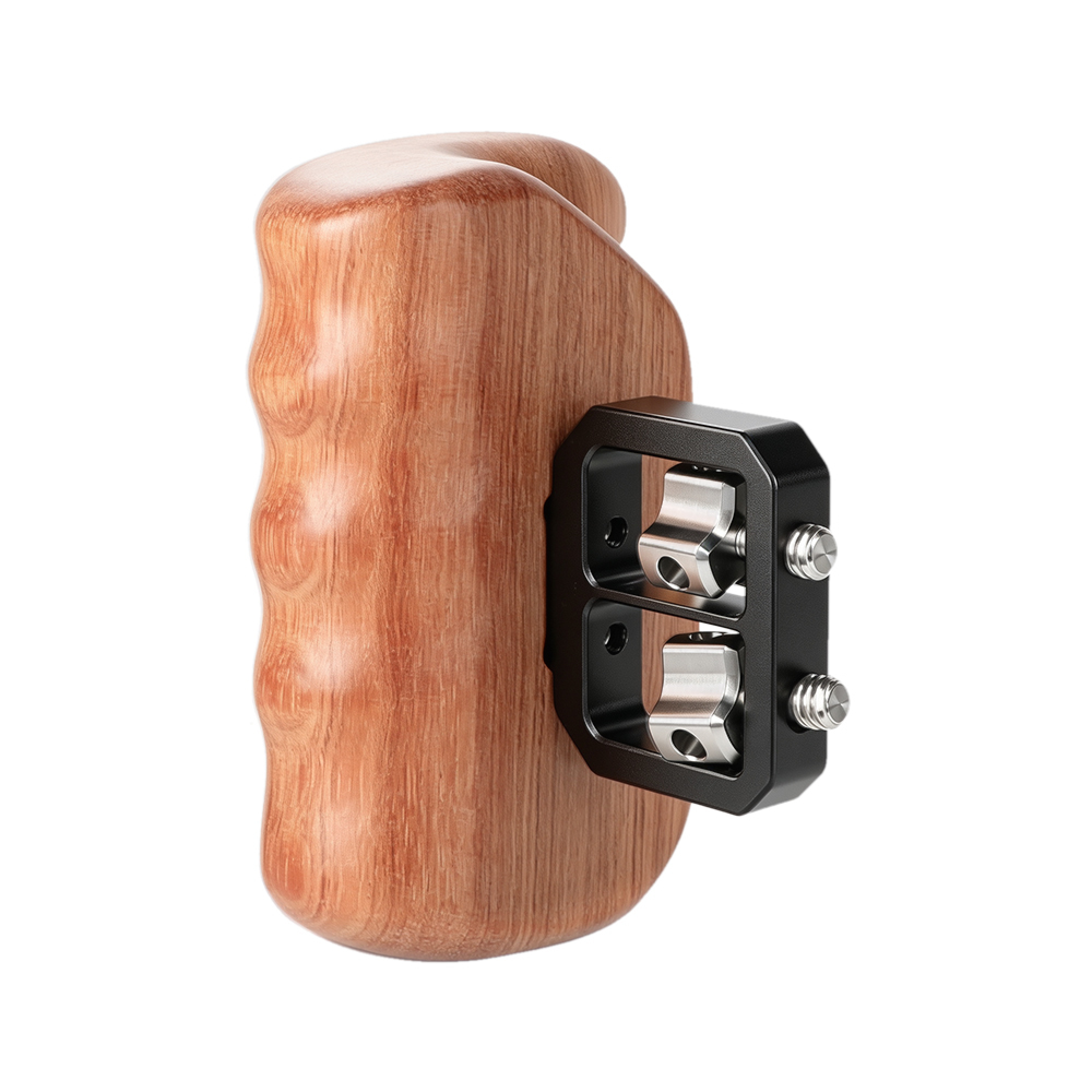 CAMVATE Wooden Handgrip with 1/4"-20 Thumbscrew (Right Hand, Large-Sized)