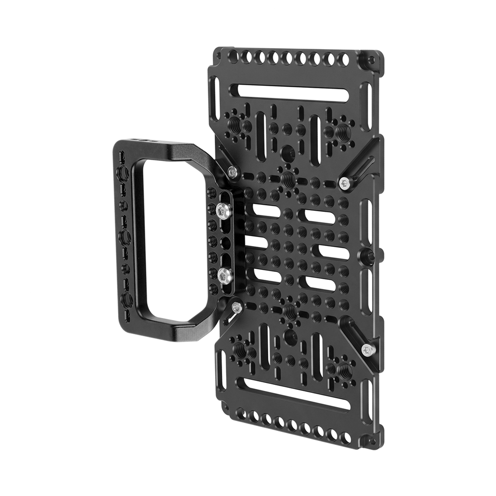 CAMVATE Multipurpose Cheese Plate with VESA Mount & Handle (75 x 75mm, 100 x 100mm, 200 x 100mm, Black)