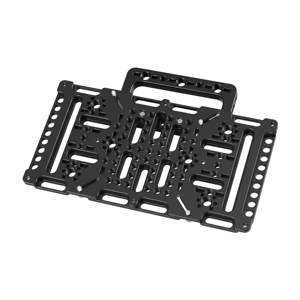 CAMVATE Multipurpose Cheese Plate with VESA Mount & Handle (75 x 75mm, 100 x 100mm, 200 x 100mm, Black)