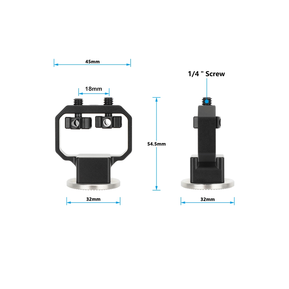 CAMVATE ARRI-Style Rosette to Dual 1/4"-20 Screw Mount