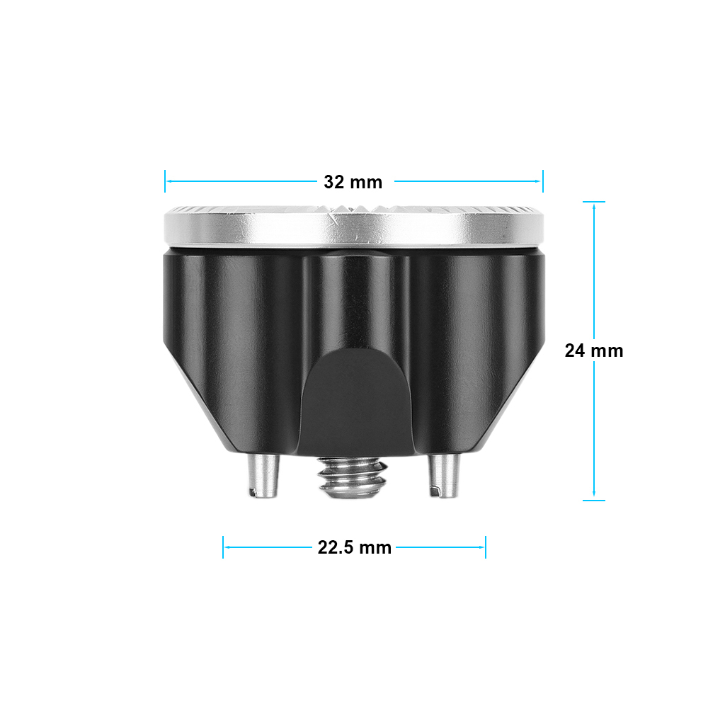 CAMVATE Standard M6 ARRI Rosette Mount With 1/4"-20 Mounting Screw & Locating Pins