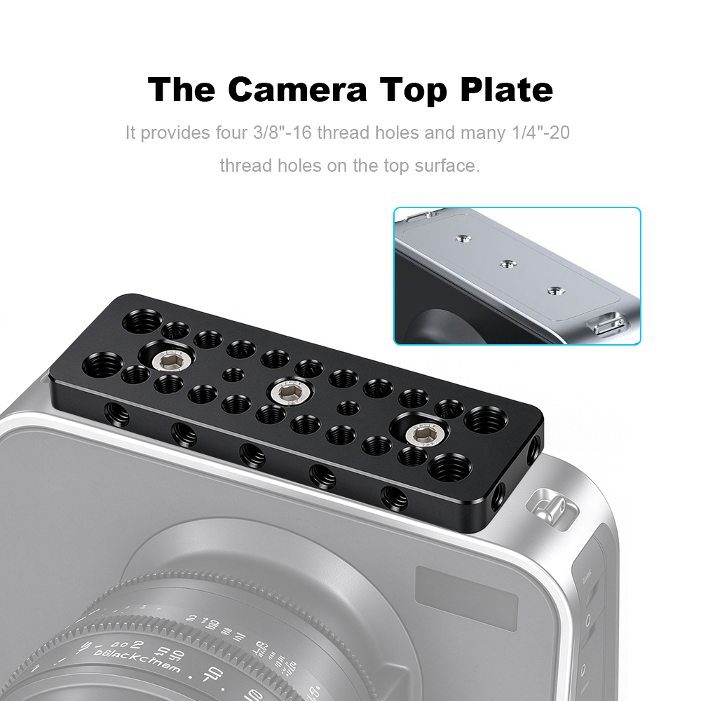 CAMVATE Cheese Plate Top Plate fr Blackmagic Cinema Camera BMCC Dslr Slr Camera