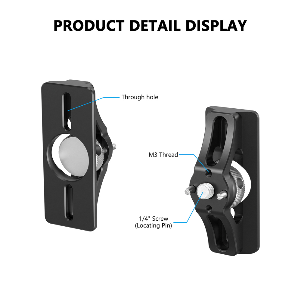 CAMVATE Extension Support with 1/4"-20 Anti-Twist Screw for Blackmagic Design Micro Converter