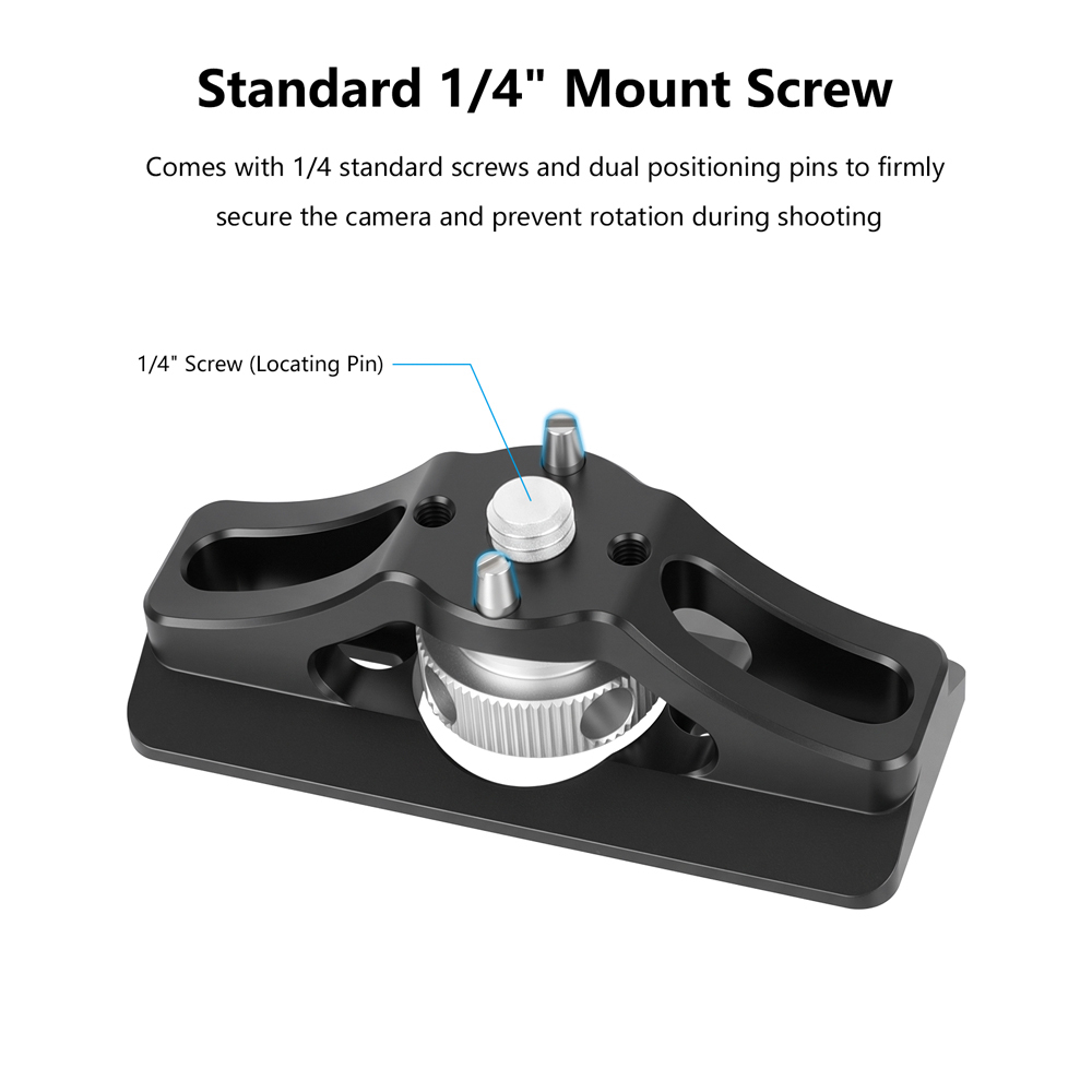 CAMVATE Extension Support with 1/4"-20 Anti-Twist Screw for Blackmagic Design Micro Converter