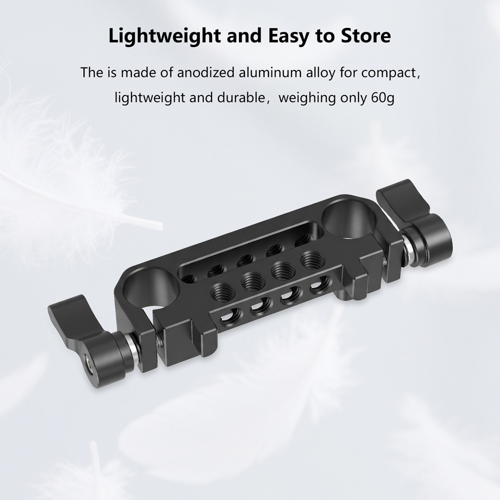 CAMVATE Standard 19mm Dual-port Rod Clamp Bracket With 1/4" & 3/8" Mounting Points