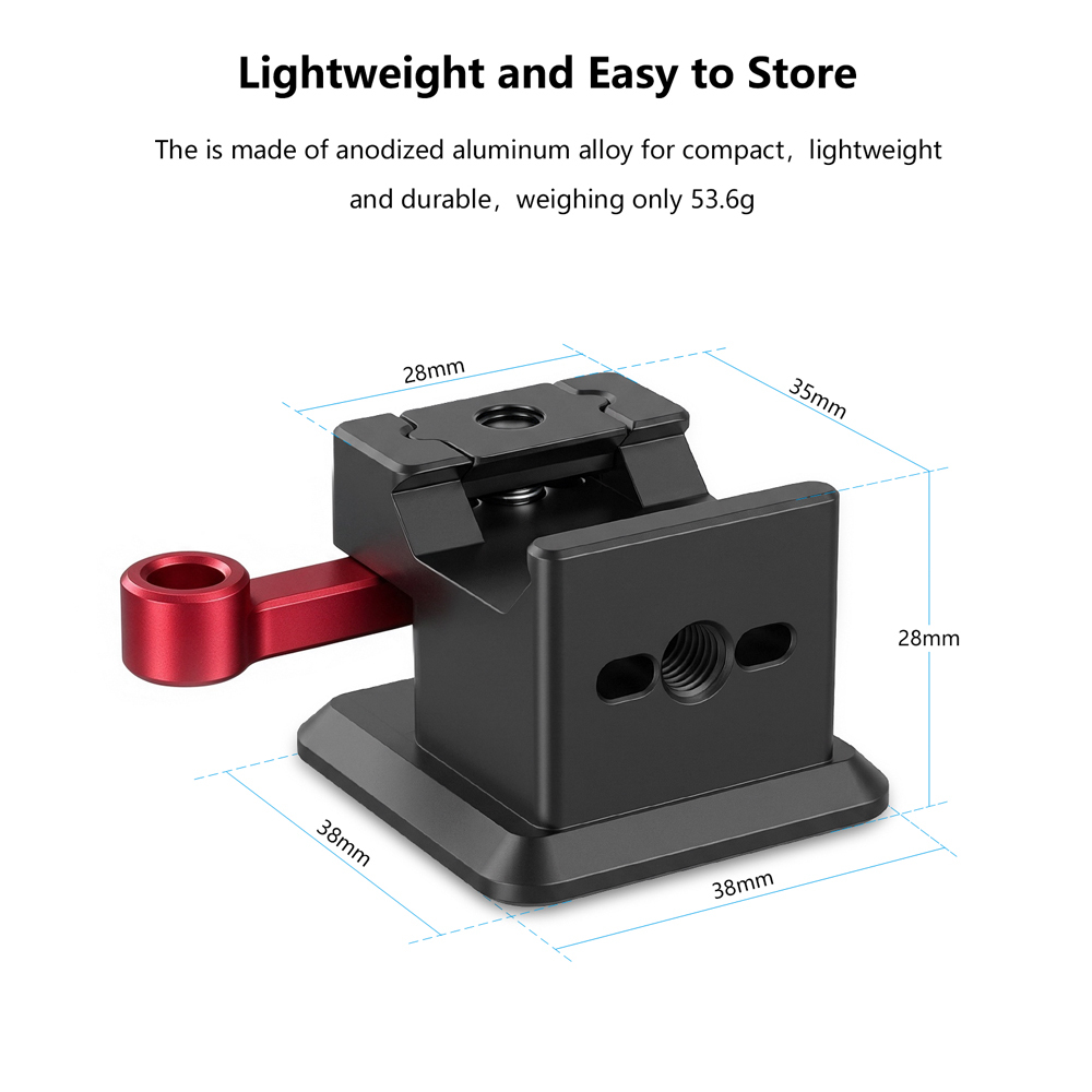 CAMVATE Quick Release NATO Clamp to Arca-Type Plate
