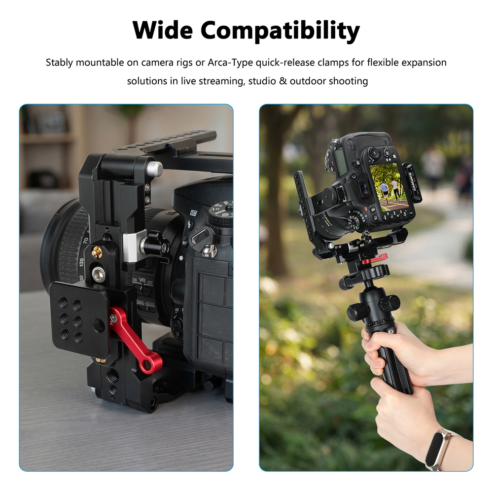 CAMVATE Quick Release NATO Clamp to Arca-Type Plate