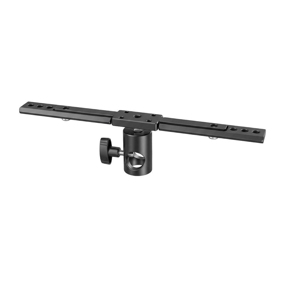 CAMVATE 5/8" Baby Pin Light Stand Mount to Dual Cold Shoe Bracket