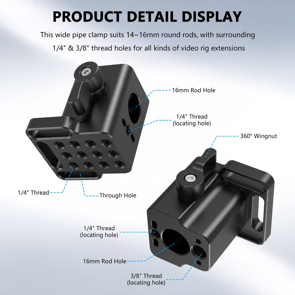 CAMVATE Robust 5/8" Baby Pin Light Stand Mount
