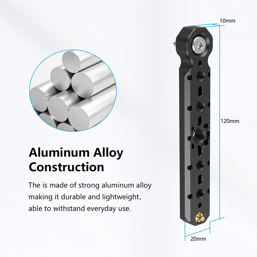 CAMVATE ARRI-Style Rosette Mount with M6 Screw to 1/4"-20 Anti-Twist Screw