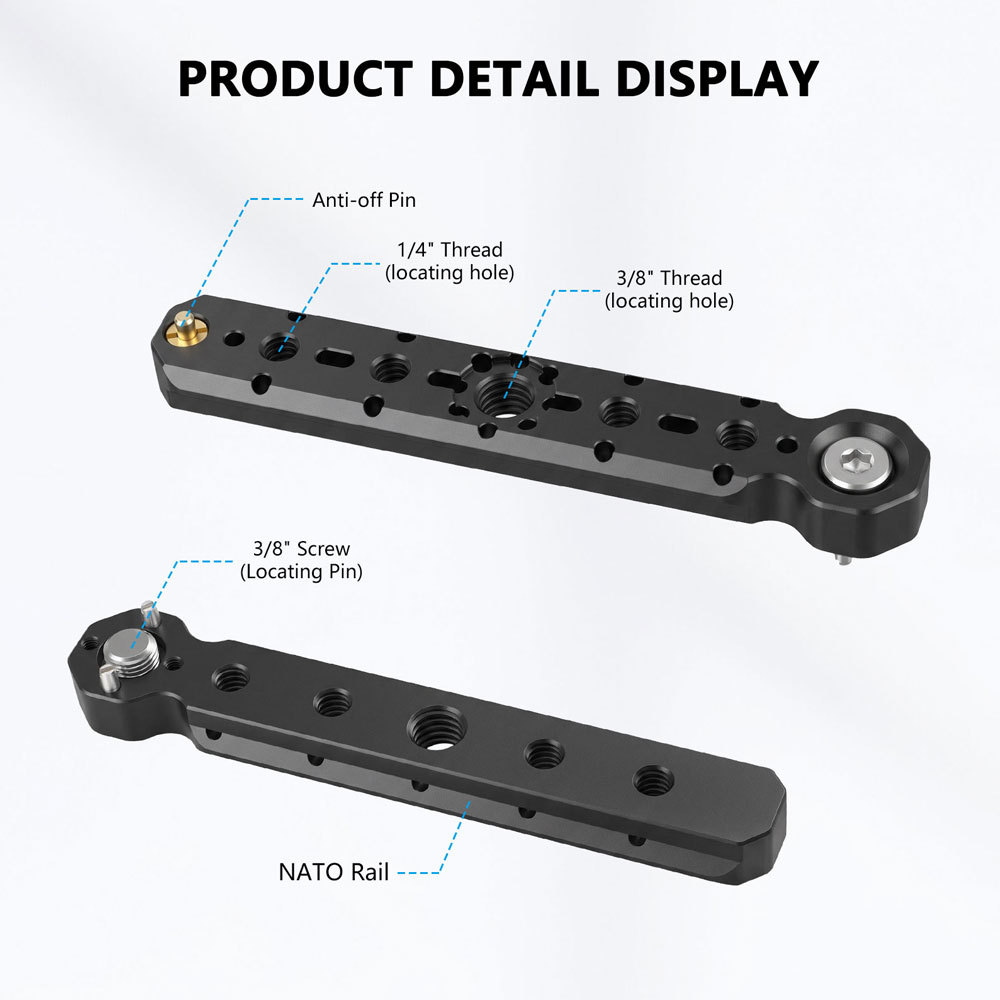 CAMVATE ARRI-Style Rosette Mount with M6 Screw to 1/4"-20 Anti-Twist Screw