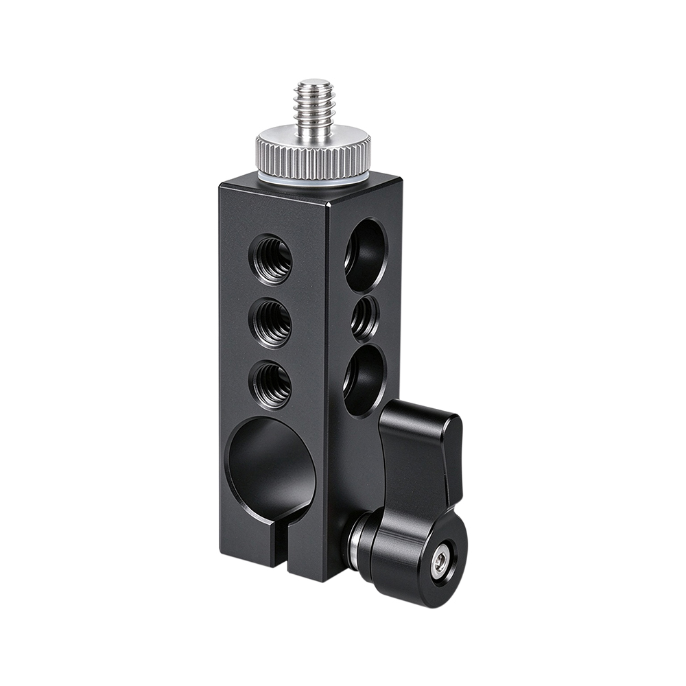CAMVATE 1/4" Thread Mount to 15mm Single Rod Clamp fr Rail System 15mm Rod DSLR Camera