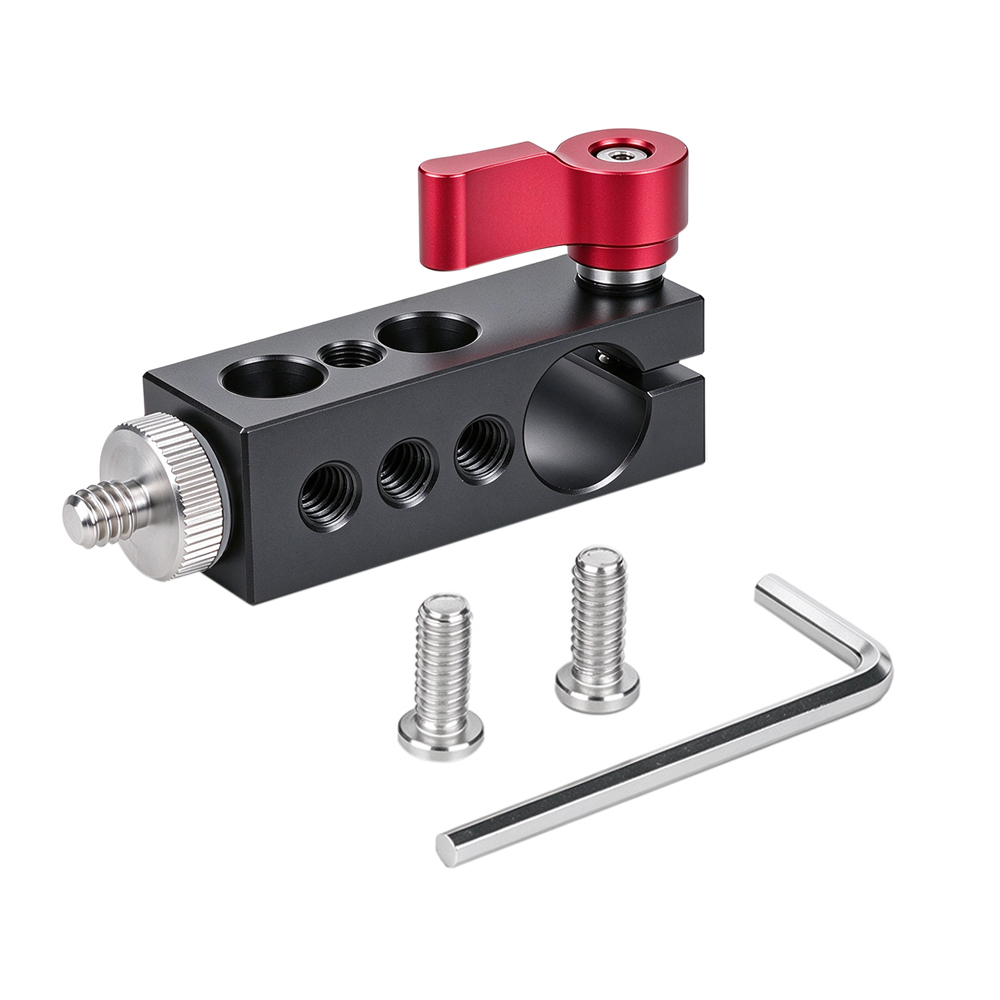 CAMVATE 1/4" Thread Mount to 15mm Single Rod Clamp fr Video Camcorder SLR Camera Monitor