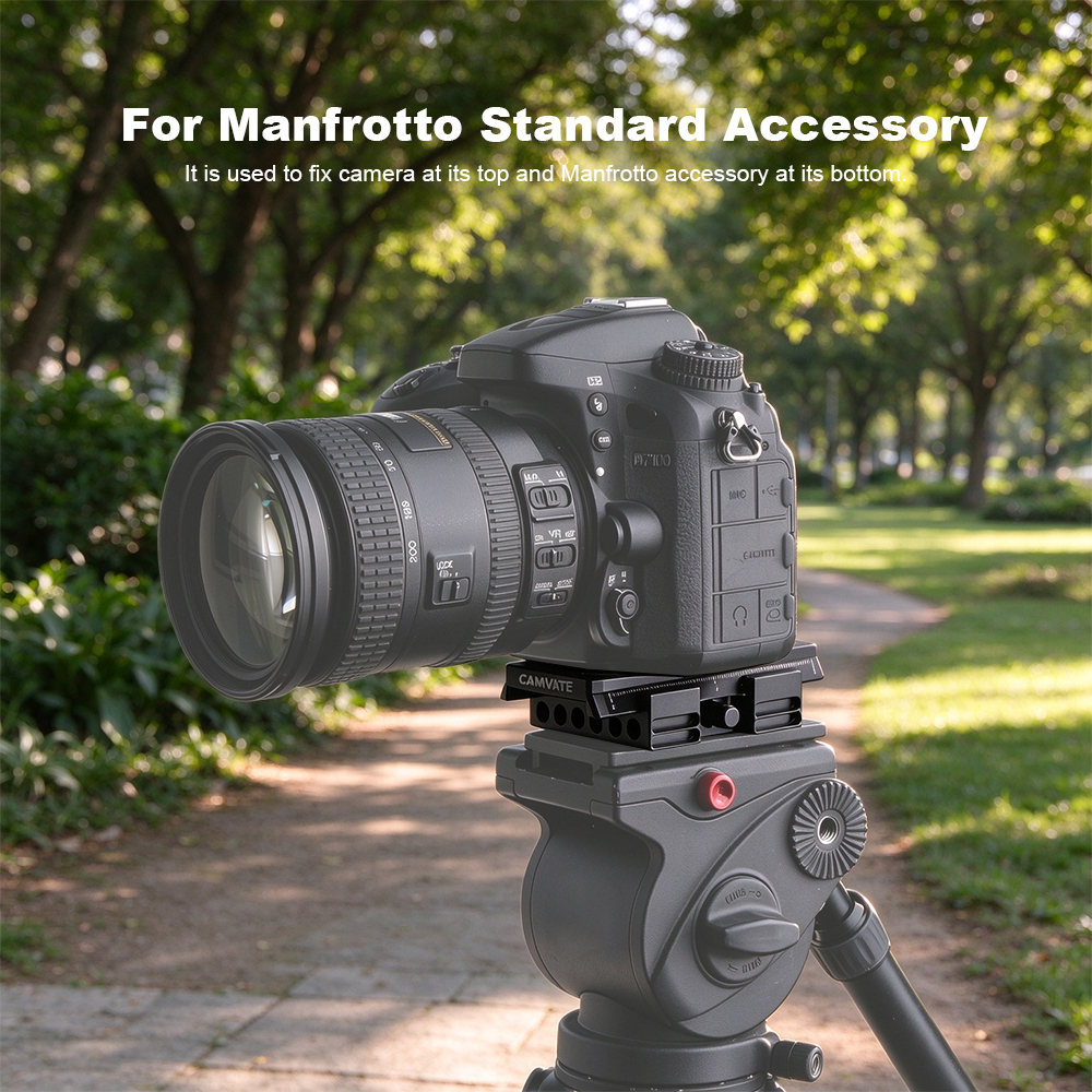 CAMVATE Quick Release Mount Base QR Plate for Manfrotto Standard Accessory