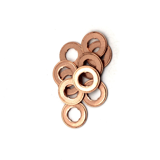 1.5mm Double Layer Copper Injector Heat Insulation Gasket, replacement sealing washer for diesel common rail injectors,https://www.pandamanstore.com,1.5mm Double Layer Copper Injector Heat Insulation Gasket, replacement sealing washer for diesel common rail injectors