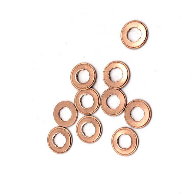 1.5mm Double Layer Copper Injector Heat Insulation Gasket, replacement sealing washer for diesel common rail injectors,https://www.pandamanstore.com,1.5mm Double Layer Copper Injector Heat Insulation Gasket, replacement sealing washer for diesel common rail injectors