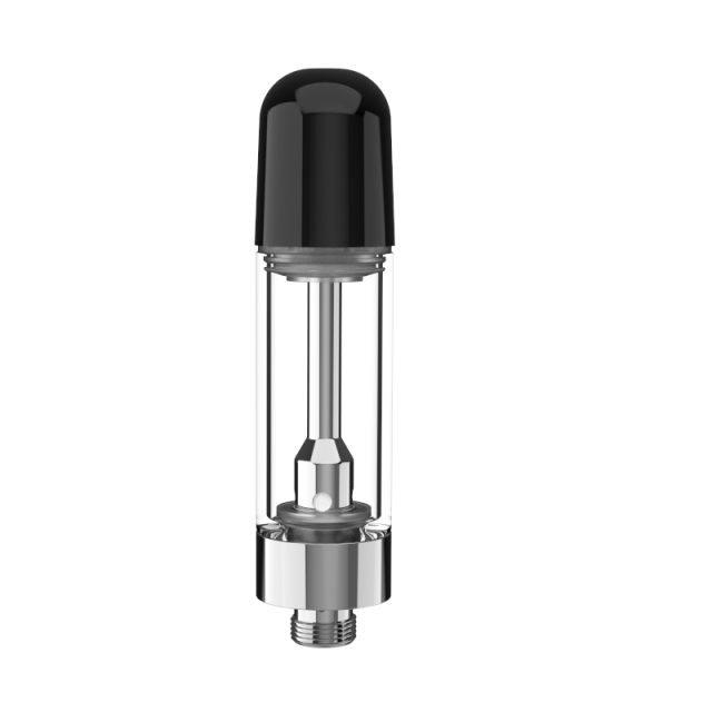 2ml Glass Vape Cartridge - Ceramic Coil, 510 Thread, Snap-Fit Mouthpiece