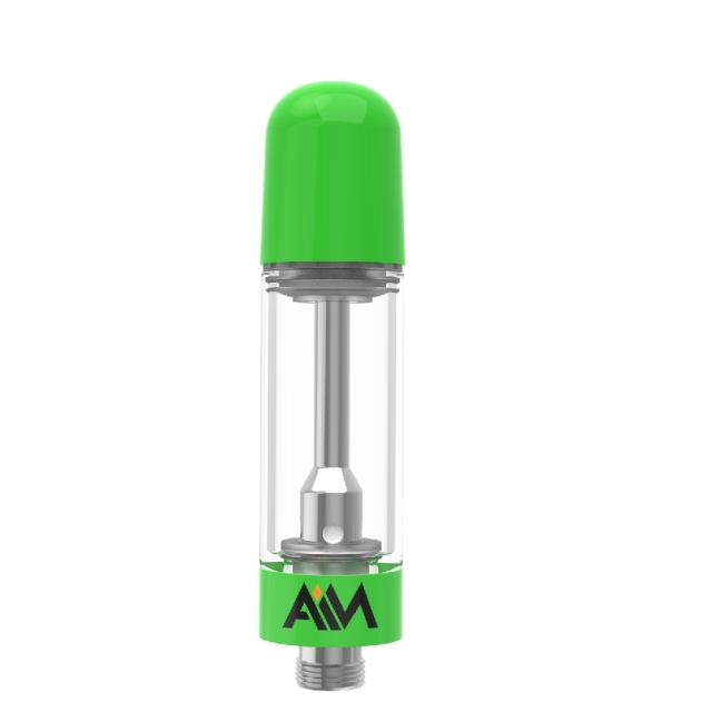 2ml Glass Vape Cartridge - Ceramic Coil, 510 Thread, Snap-Fit Mouthpiece