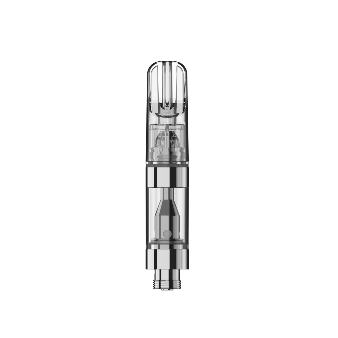 Wholesale empty 510 vape cartridge with clear tank and black mouthpiece