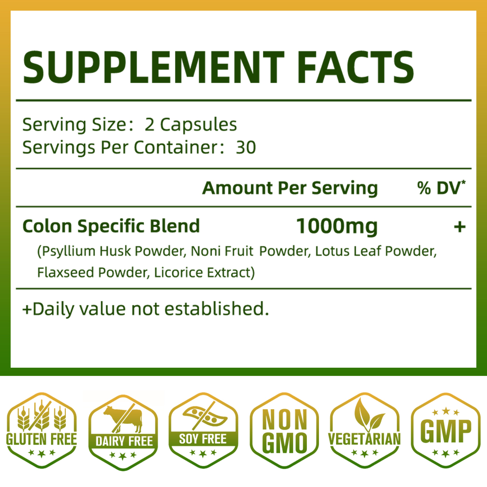 Colon Cleanser Detox Capsules