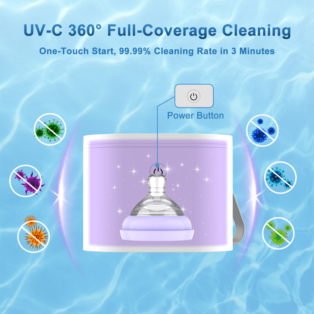 Large Square Portable Pacifier Sanitizer