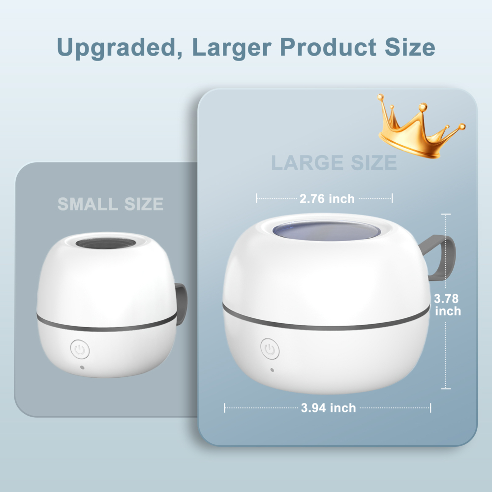 Large White Portable Pacifier Sanitizer