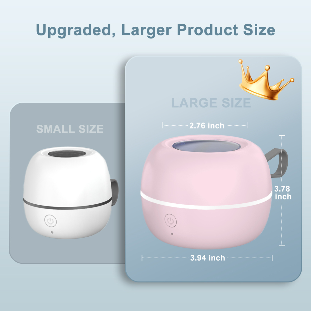 Large Pink Portable Pacifier Sanitizer