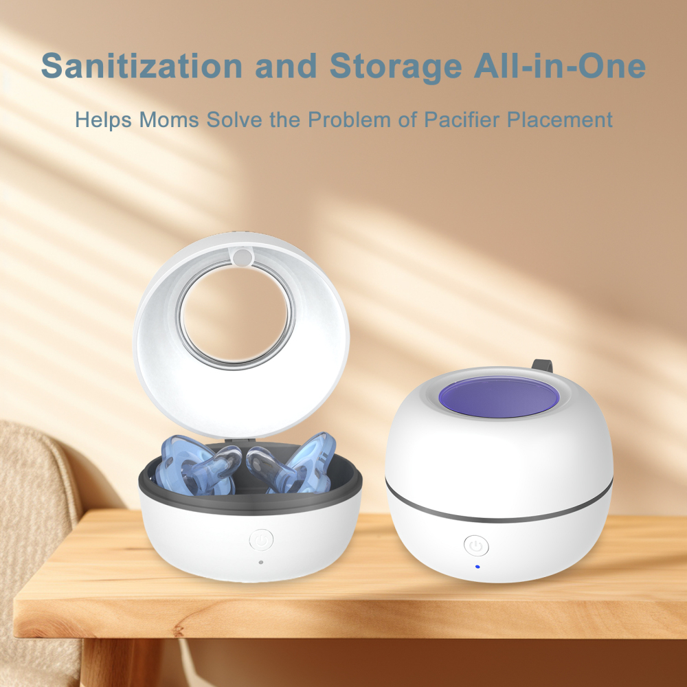 Large White Portable Pacifier Sanitizer
