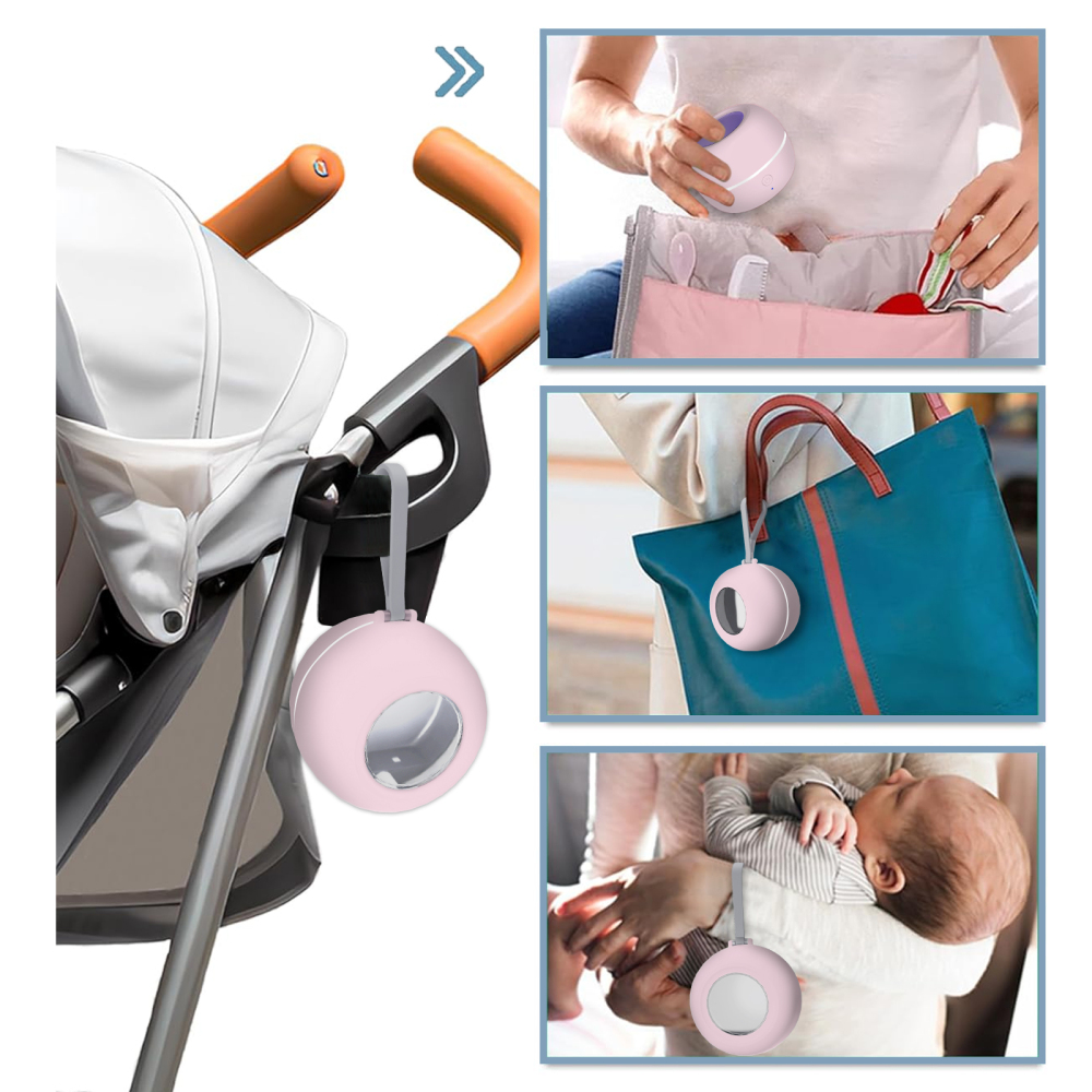 Large Pink Portable Pacifier Sanitizer