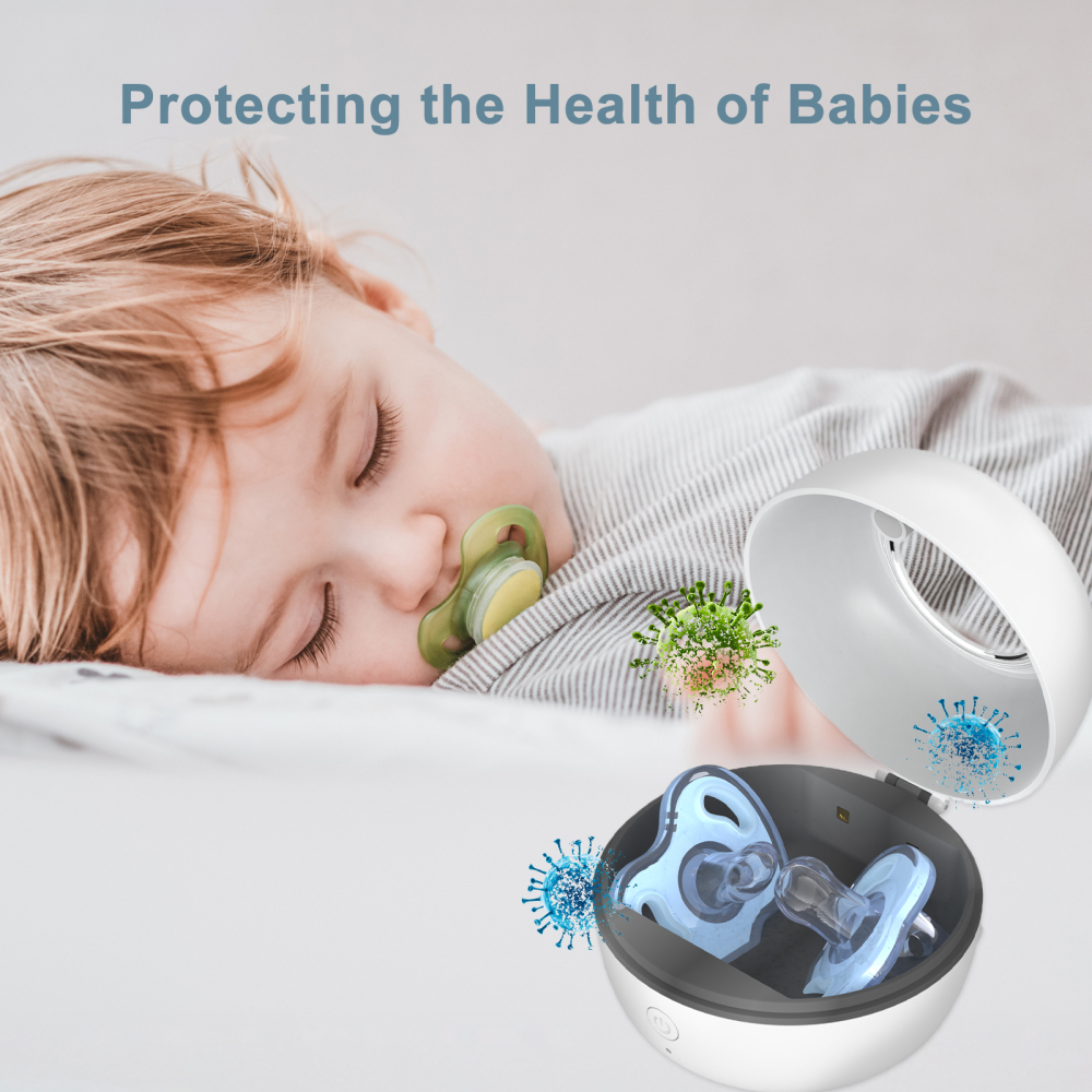 Large White Portable Pacifier Sanitizer