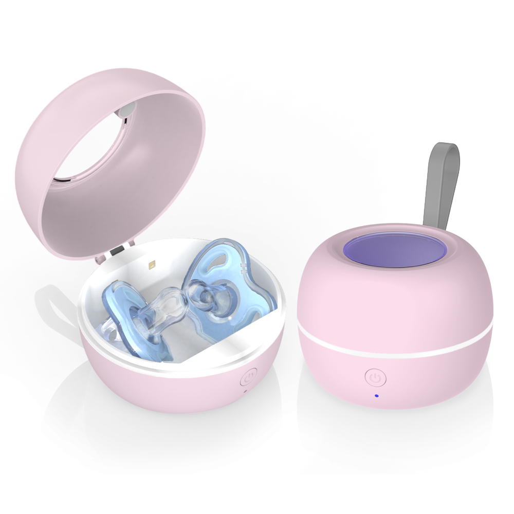 Large Pink Portable Pacifier Sanitizer