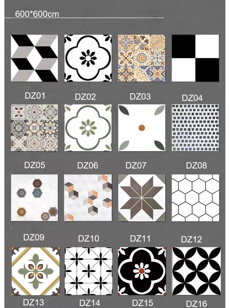 Azulejo de porcelanato vidriado pulido 600*600cm