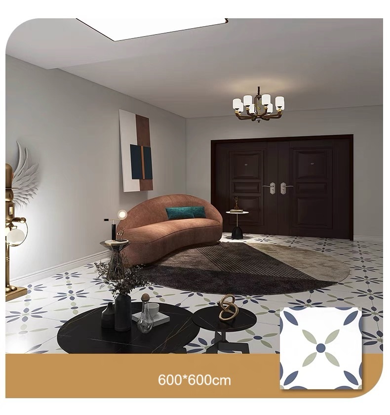 Azulejo de porcelanato vidriado pulido 600*600cm