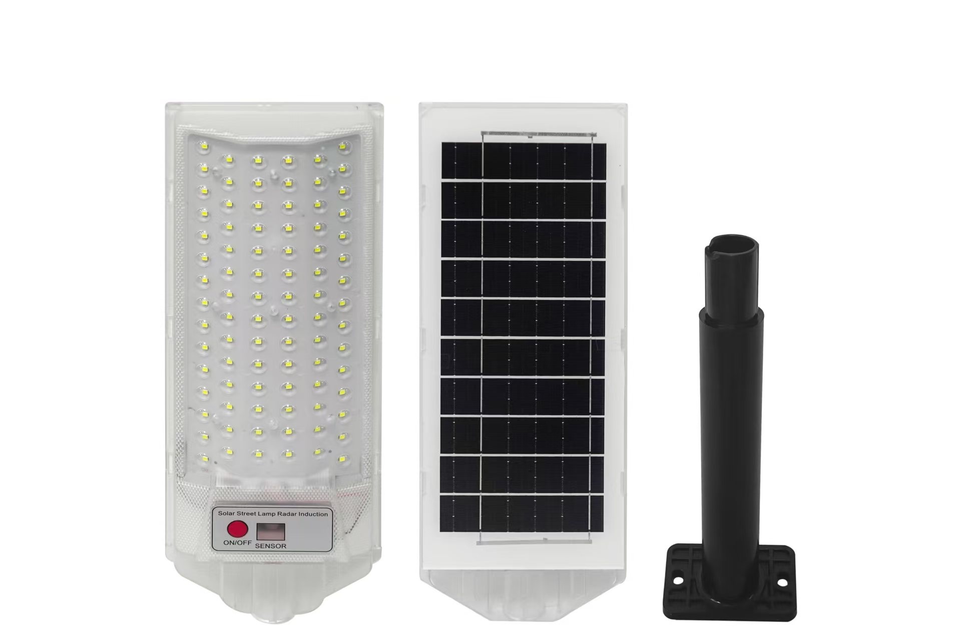 IMAGE- Luz Solar de Techo, Luces Solares de Porche de 50W/100W  Lámpara Luz de Cobertizo Solar, Bajo Techo, en Exteriores Luces Solares para Cenador Luz de Granero Solar Brillante