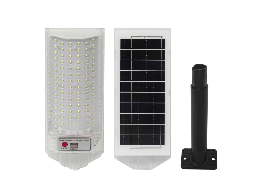 IMAGE- Luz Solar de Techo, Luces Solares de Porche de 50W/100W  Lámpara Luz de Cobertizo Solar, Bajo Techo, en Exteriores Luces Solares para Cenador Luz de Granero Solar Brillante