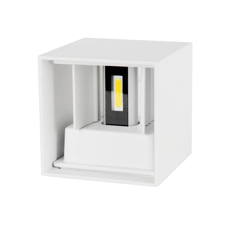 IMAGE- lampara exterior pared, 5W lampara de pared, iluminación led modernos, Ángulo de haz ajustable hacia arriba y hacia abajo, negro(luz calida)